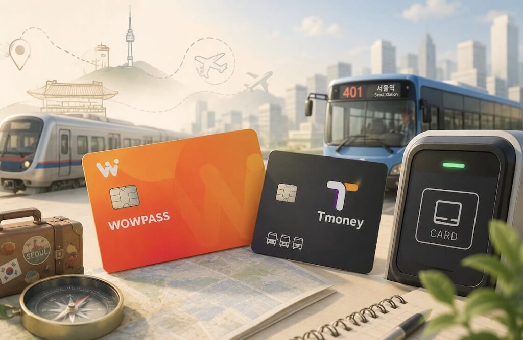WOWPASSカードとT-moneyカード